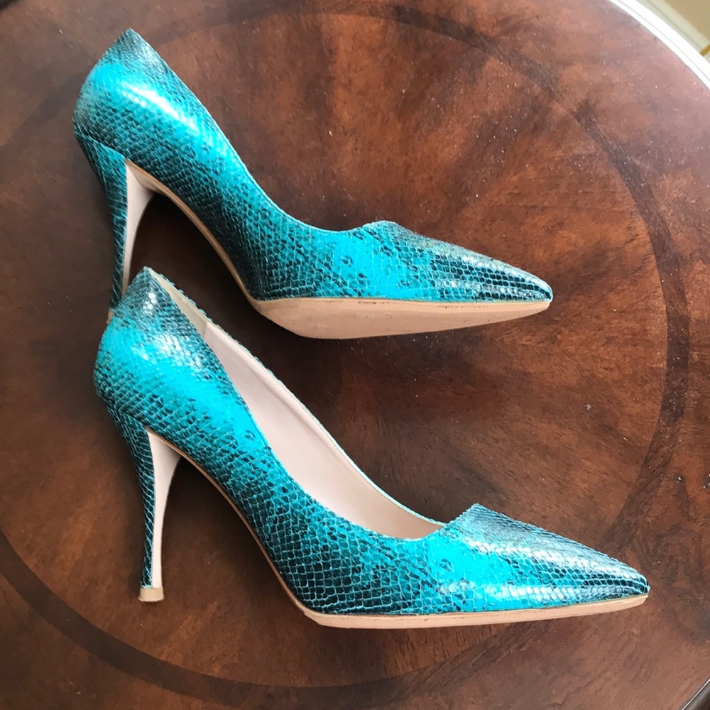 Miu Miu Python-Effect Pumps - Picture 9 of 11
